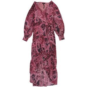 GUESS Womens Bahia Wrap Dress, Pink, NWT